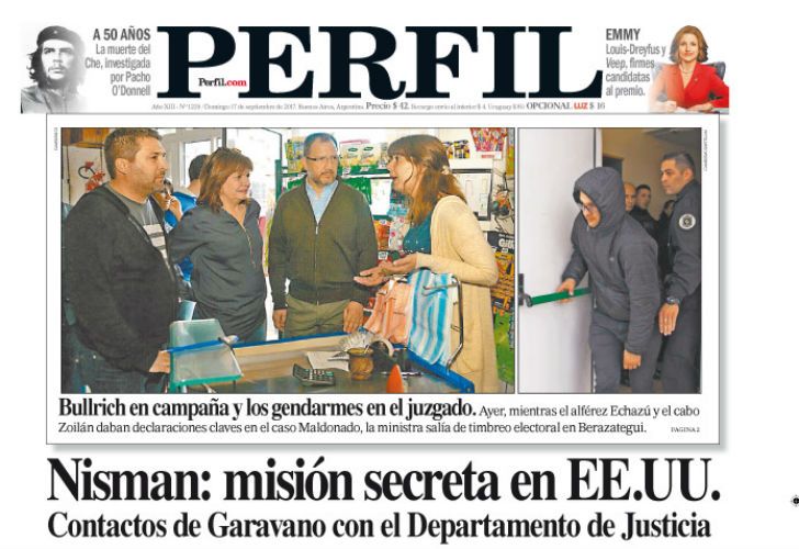 La portada de Perfil del domingo