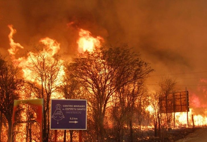 Incendios forestales en Urquillo abarcan aproximadamente 17 kilómetros