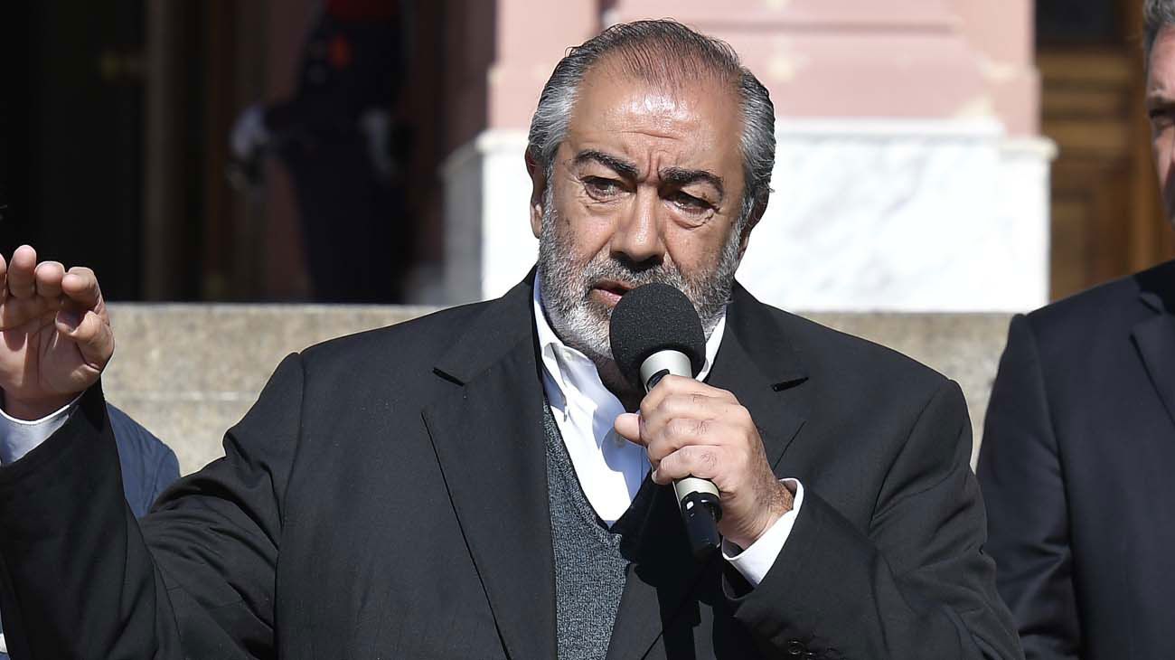 La CGT celebró el anuncio y se mostró en la Rosada sin fisuras