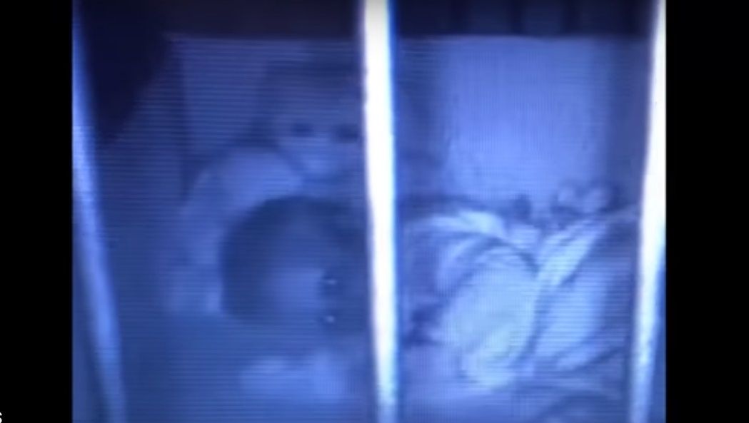 Video: un oso de peluche se mueve y abraza a una bebé mientras duerme