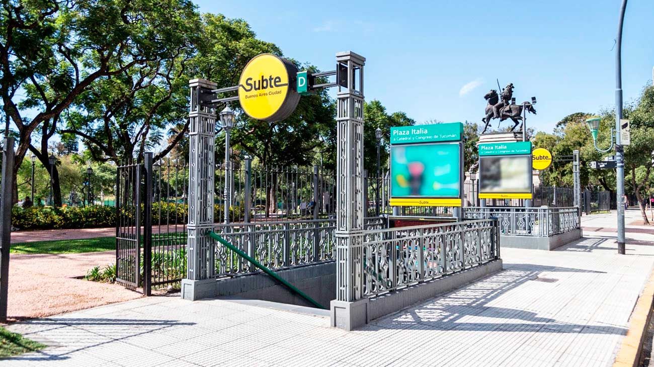 Por arreglos se cierra la estación Plaza Italia