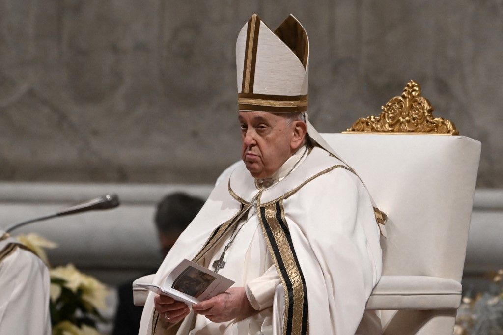 El Papa Francisco celebró la misa de Nochebuena: "Nuestro corazón esta noche está en Belén"