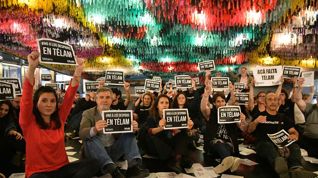 Así fue la "toma pacífica" que realizaron los trabajadores de Télam en el CCK