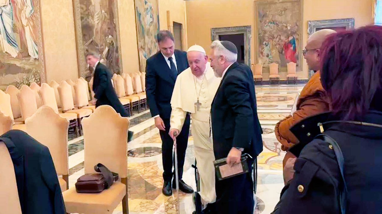 El Papa recibió a Miguel Steuermann, embajador del Consejo Universal de Paz