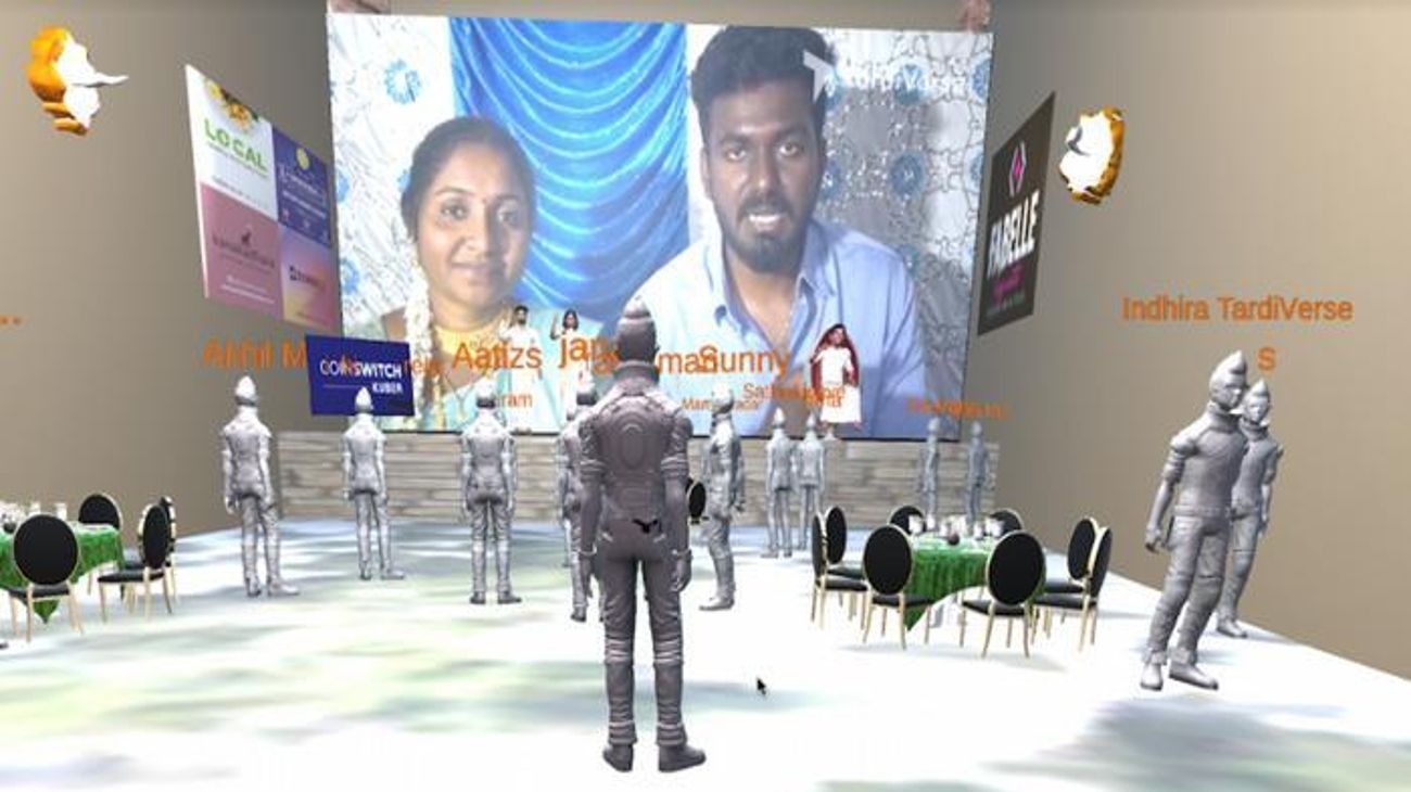 Una pareja de la India celebró su boda en el metaverso de Facebook con 3.000 invitados