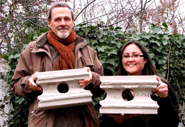 Los eco-ladrillos que nacieron de las cenizas