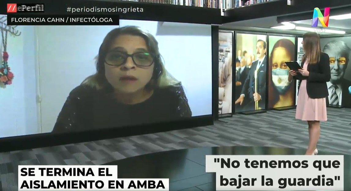 Florencia Cahn sobre una segunda ola: "No estamos eximidos de lo que pasa en Europa"