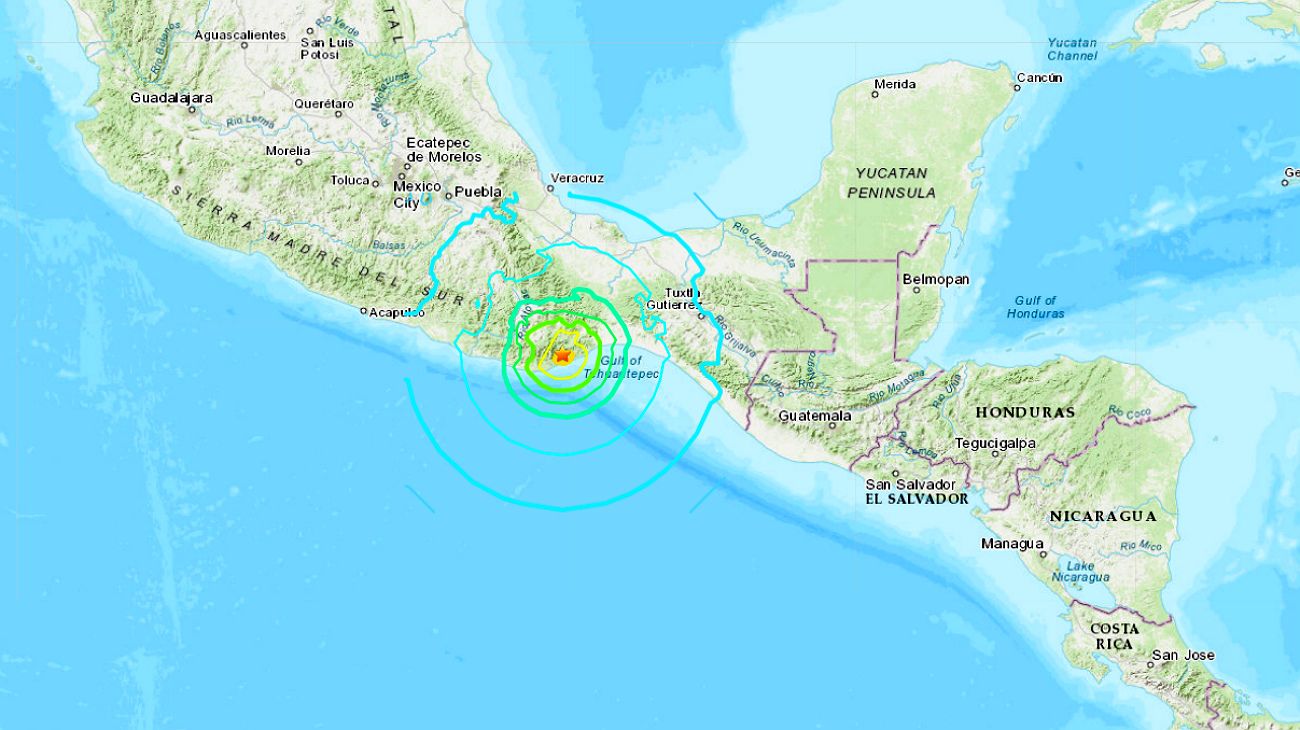 Video | Fuerte sismo de 7.5 en México: epicentro en Oaxaca