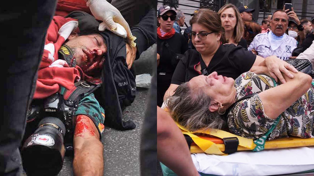 La jubilada golpeada por la Policía acusó a la ministra