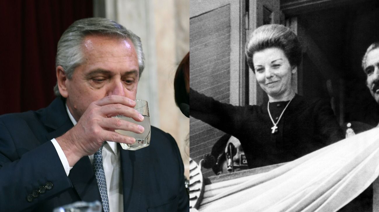 Incómodo reclamo de la CGT a Alberto Fernández: colocar el busto de Isabel Perón en la Casa Rosada