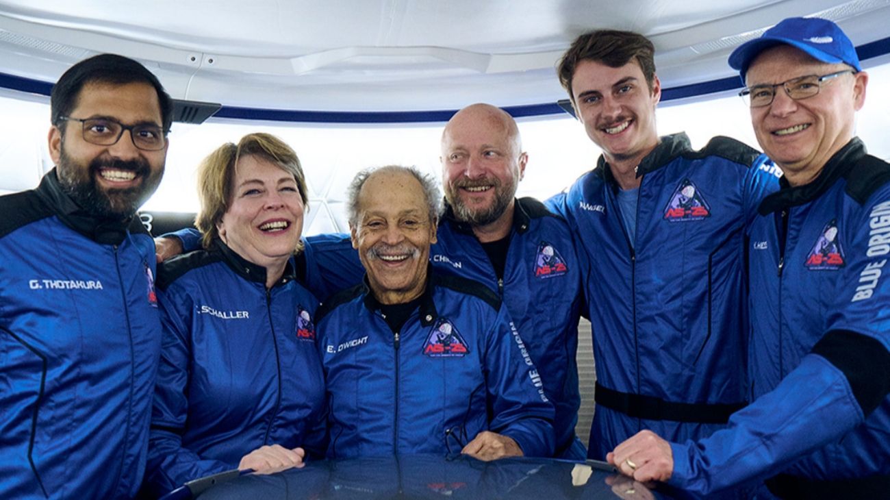 Un hombre de 90 años se convirtió en la persona de mayor edad en llegar al espacio