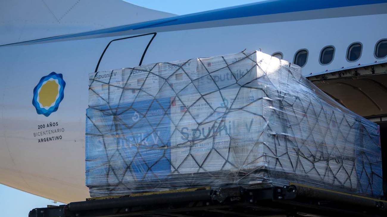 Llegaron a la Argentina otras 470 mil dosis de la vacuna Sputnik-V