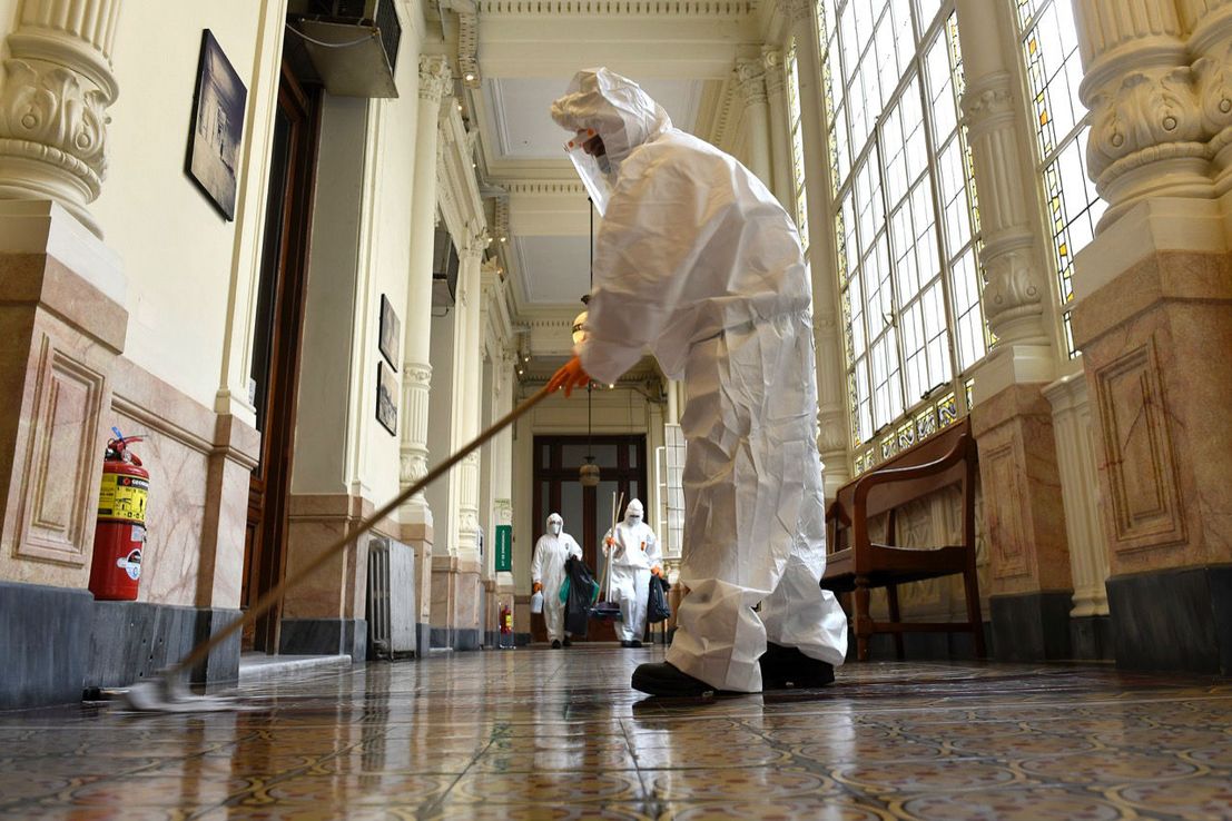 Coronavirus en el Congreso: desinfección y buen pronóstico para los dos contagiados