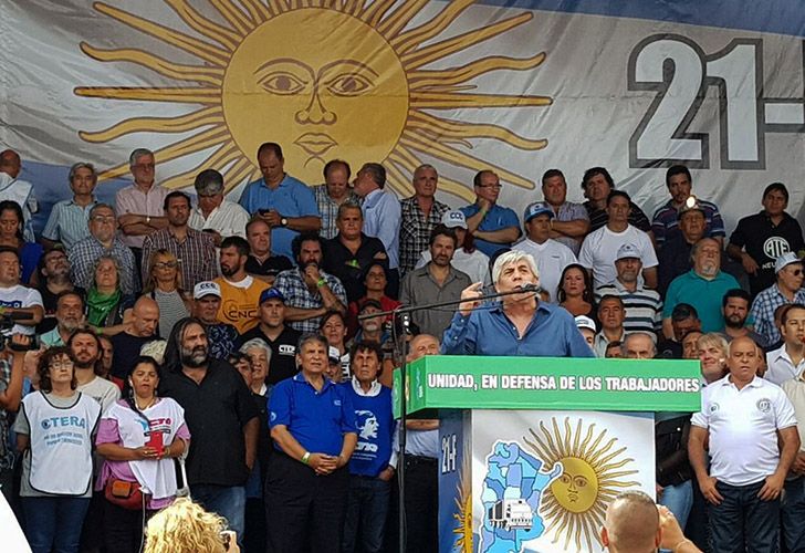 Brutal aviso de Hugo Moyano: "Tengo las suficientes pelotas para defenderme"