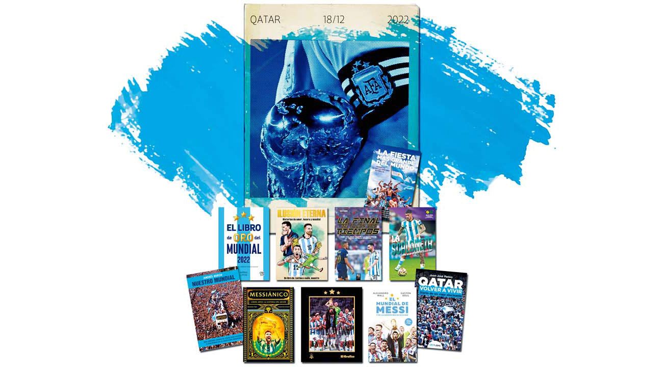 Messi, Scaloni y la Copa, en libros para todos los gustos