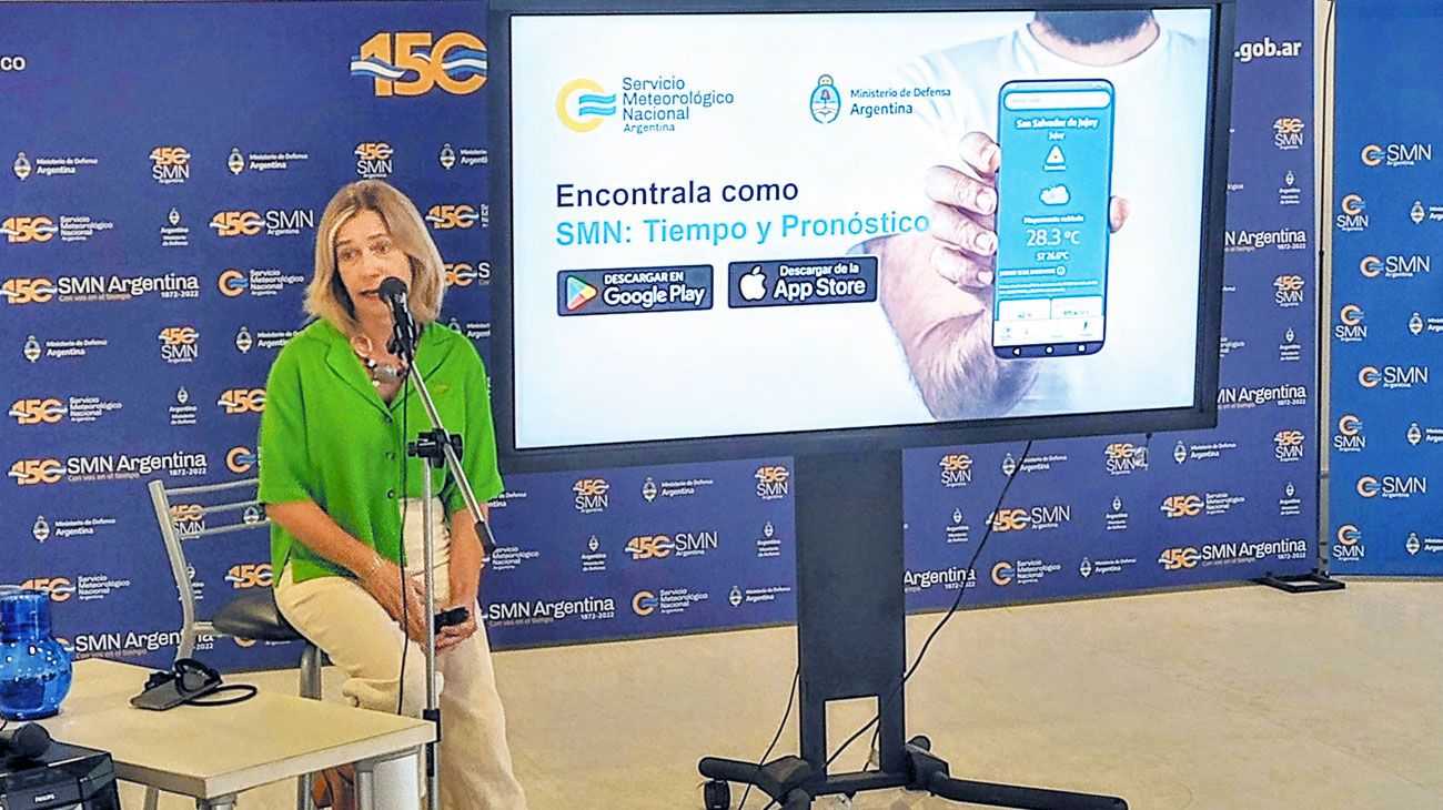El Servicio Meteorológico Nacional lanzó su app para celulares con el pronóstico del clima