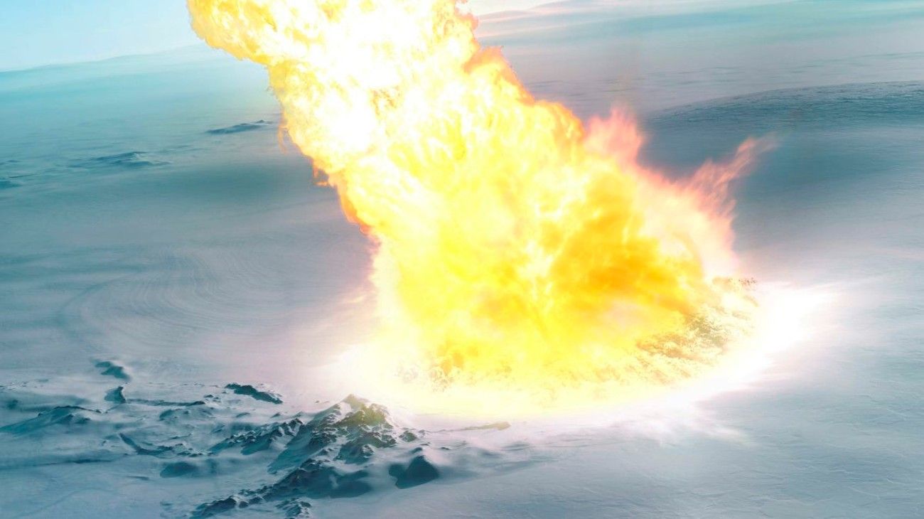 Un asteroide caído hace 430 mil años en la Antártida hubiera exterminado a millones