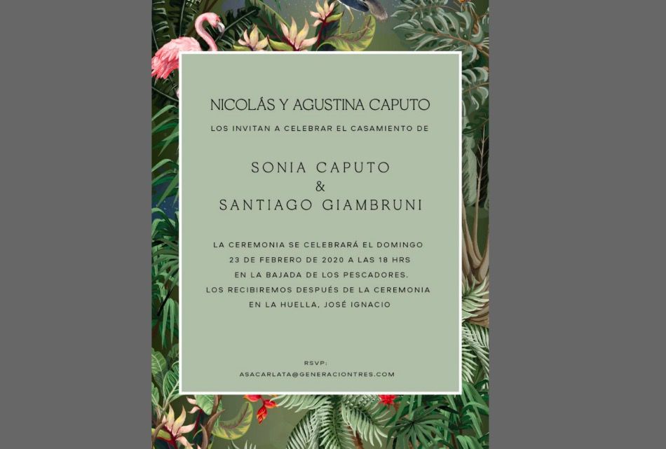 Macri y Awada en la boda de Sonia, la hija de Nicolas Caputo, en Punta del Este