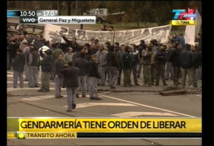 General Paz: habilitan un carril de cada mano