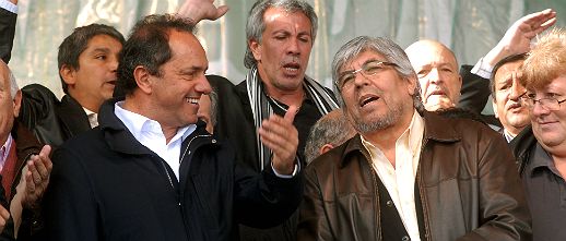 Hugo Moyano: "El Gobierno tiene acorralado a Scioli"