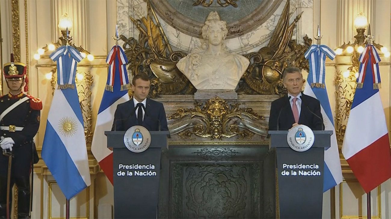 Macri a Macron: "El acuerdo Unión Europea-Mercosur tiene que salir"