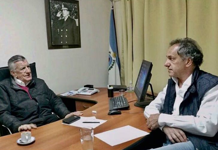 Scioli, a poco de ser padre, volvió a meterse en la campaña