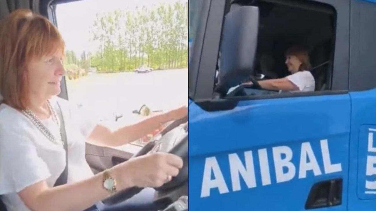 Seguridad Vial cuestionó a Patricia Bullrich por manejar un camión en campaña