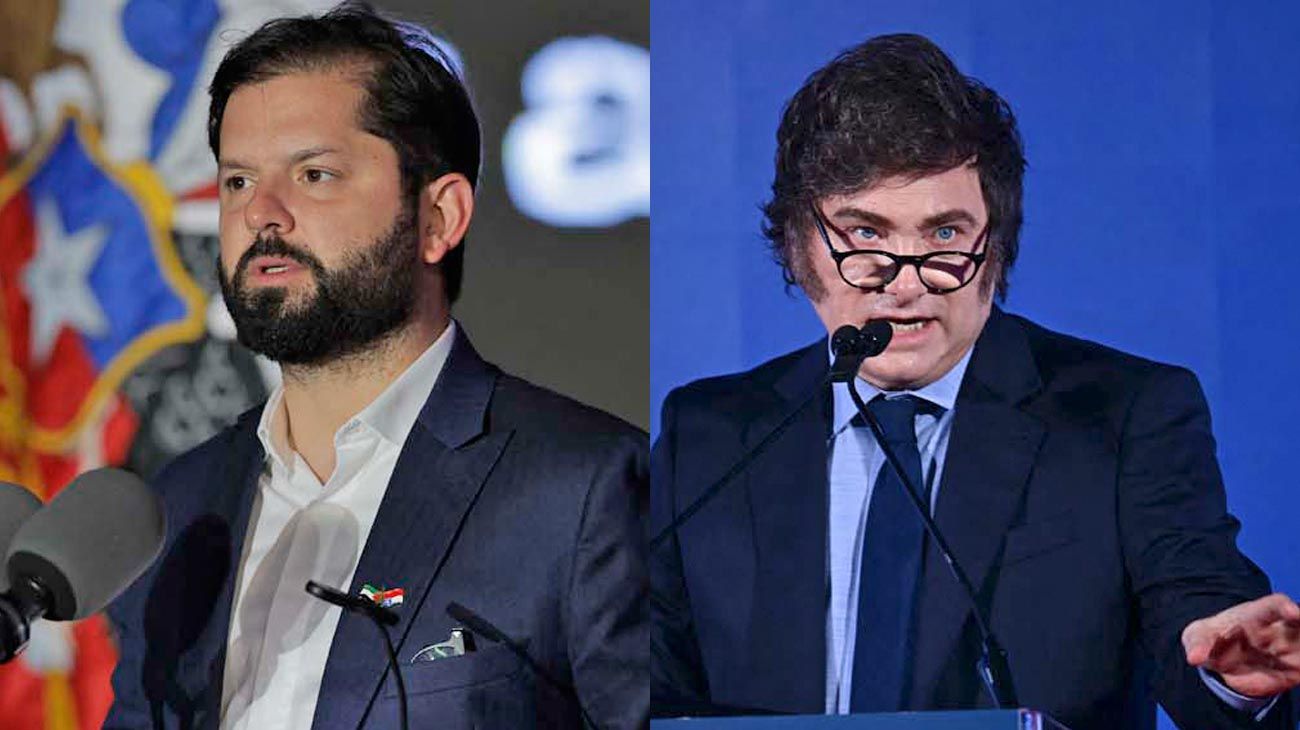 Crece la polémica entre Milei y Boric, quien le reclamó “humildad”