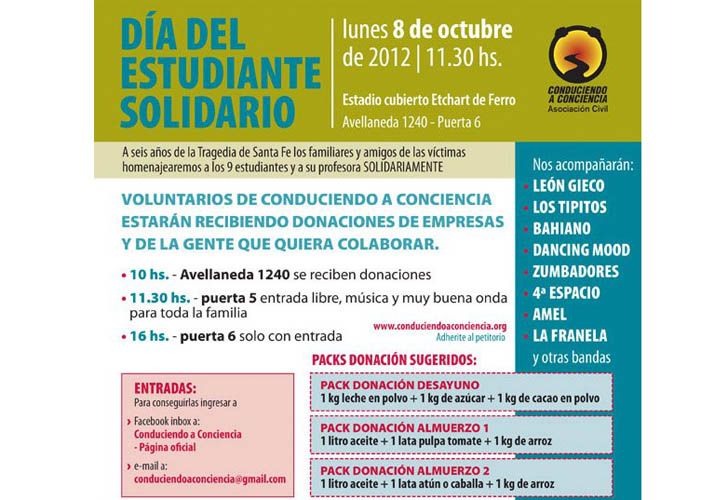 Recital solidario a seis años de la "Tragedia de Ecos"