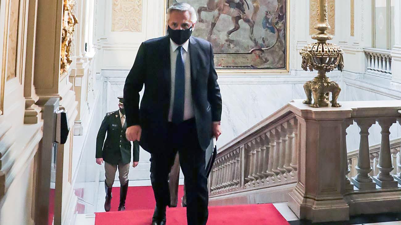 Alberto deja Olivos y vuelve a la Casa Rosada para mostrar acción