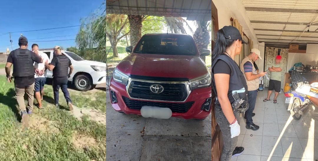 Desbaratan banda de entraderas millonarias: tres detenidos tras múltiples allanamientos