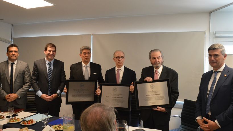 El gobernador Llaryora se reunió con los ministros Horacio Rosatti y Juan Carlos Maqueda