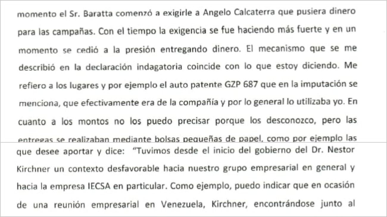 Exclusivo: qué declaró el arrepentido Javier Sánchez Caballero, de IECSA