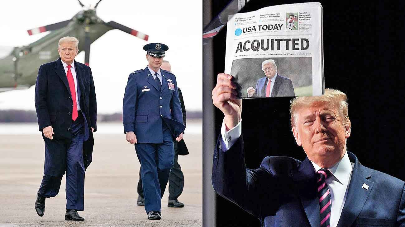 Tras su absolución, Trump pide que "borren el impeachment"