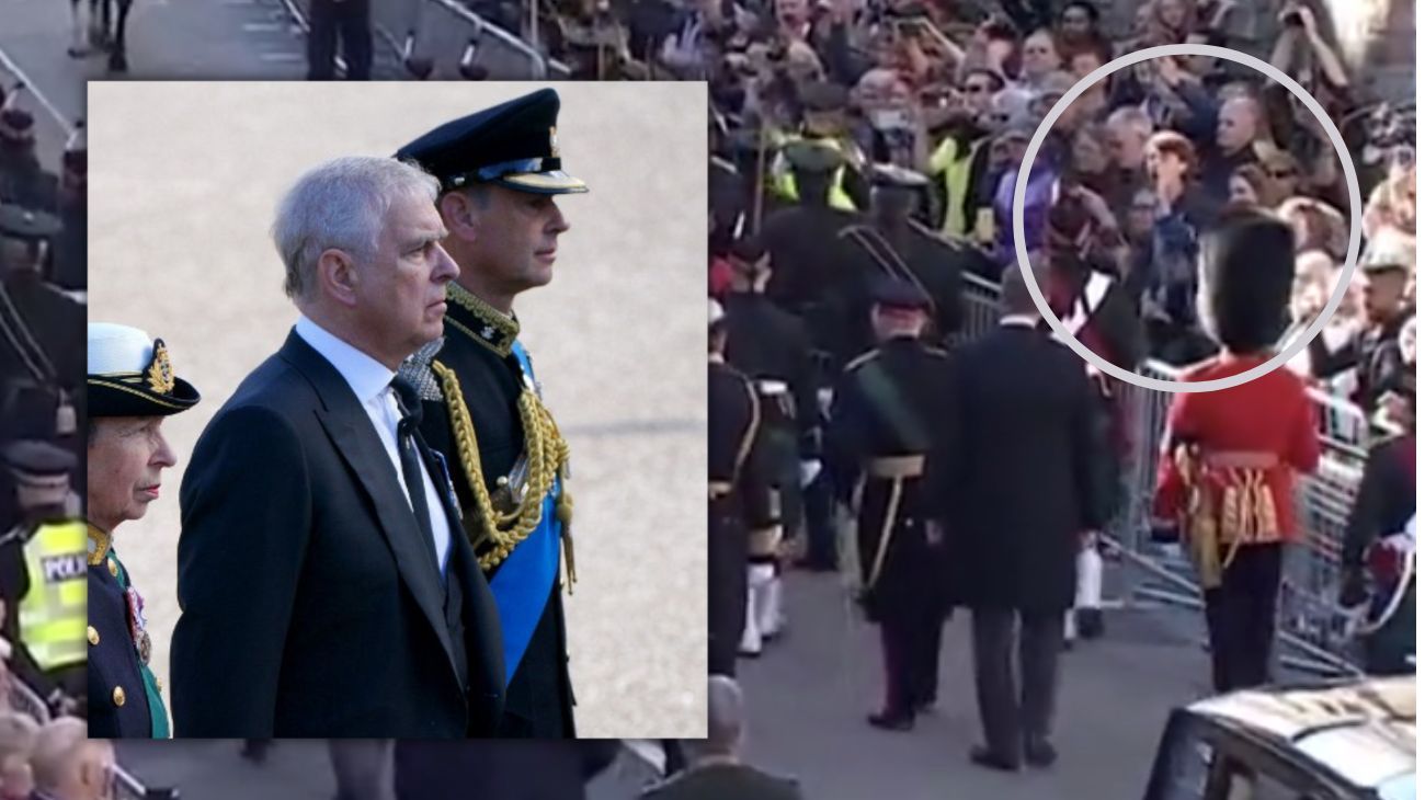 "Eres un viejo enfermo": gritos contra el príncipe Andrés en el funeral de Isabel II