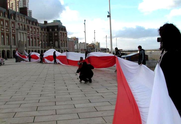 La bandera más larga del mundo es de River