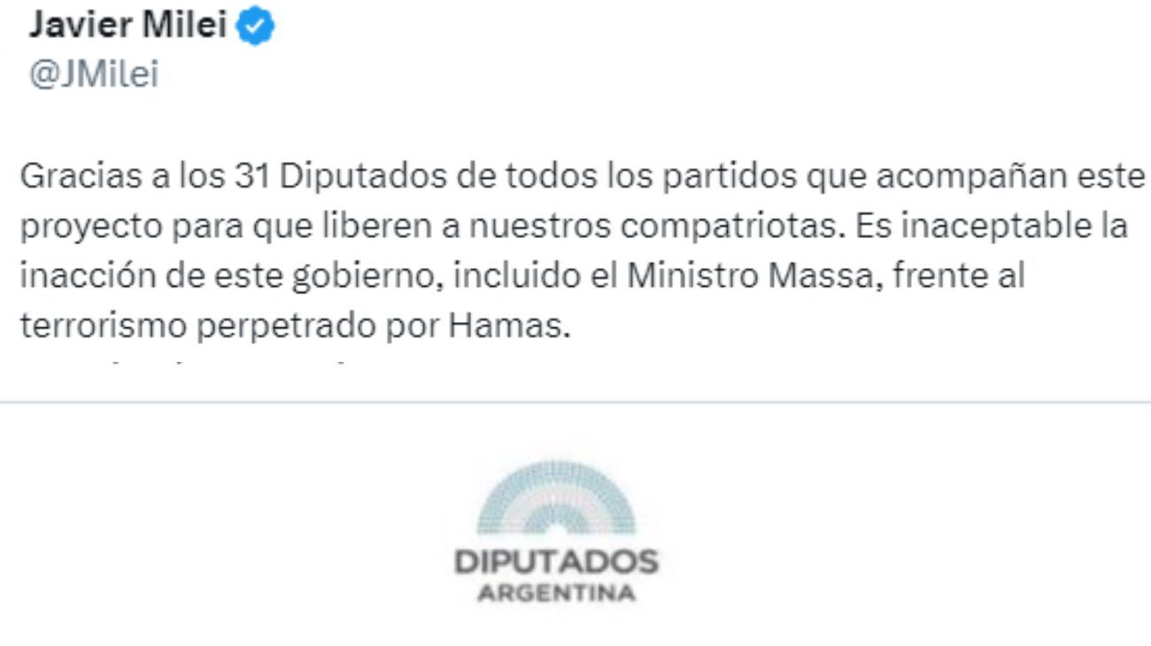 Javier Milei mueve en Diputados junto al PRO