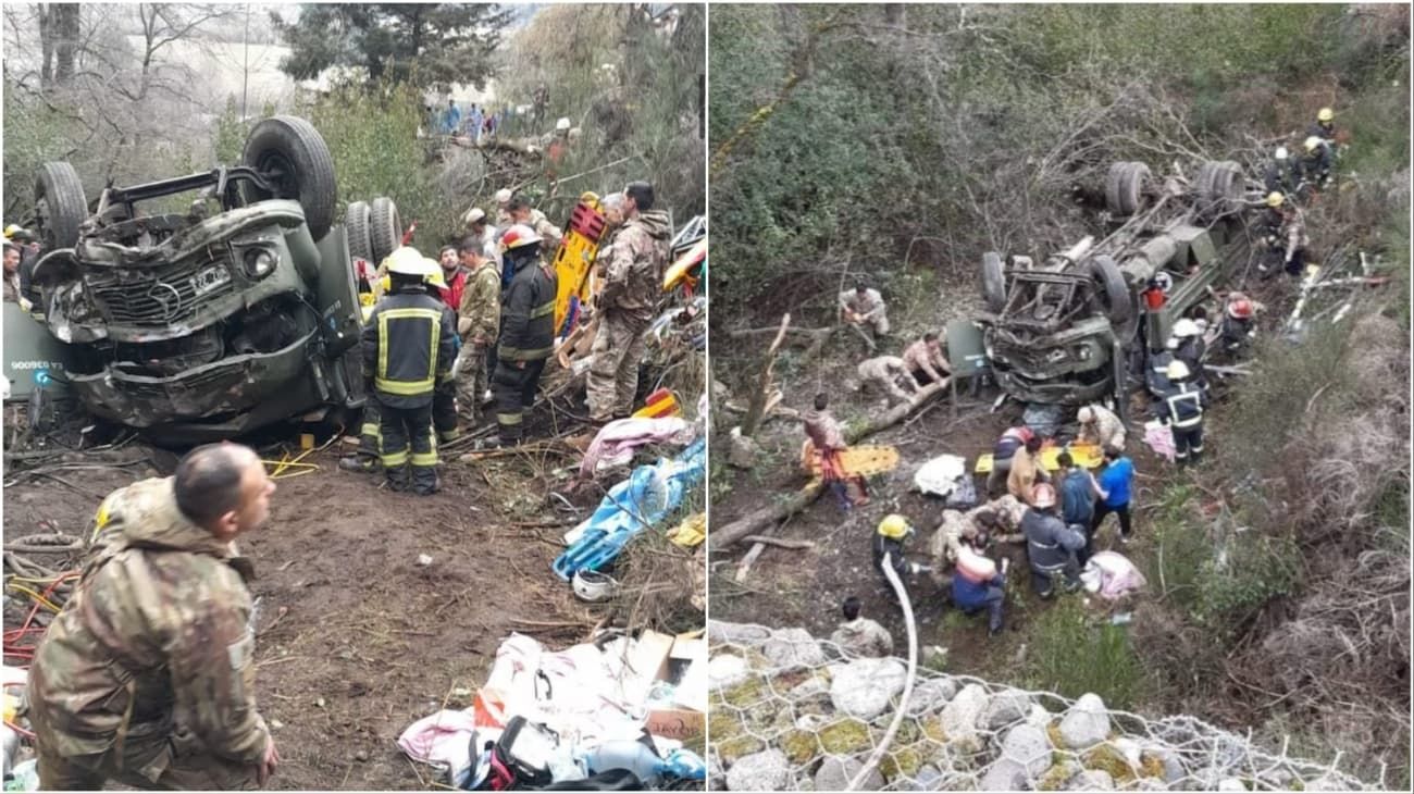 Nuevo parte médico de los soldados internados tras el vuelco del camión del Ejército en Neuquén
