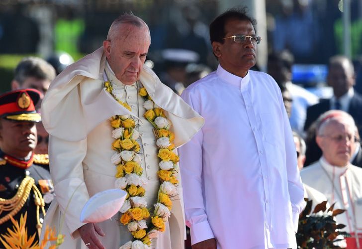En Sri Lanka, el Papa defendió la reconciliación