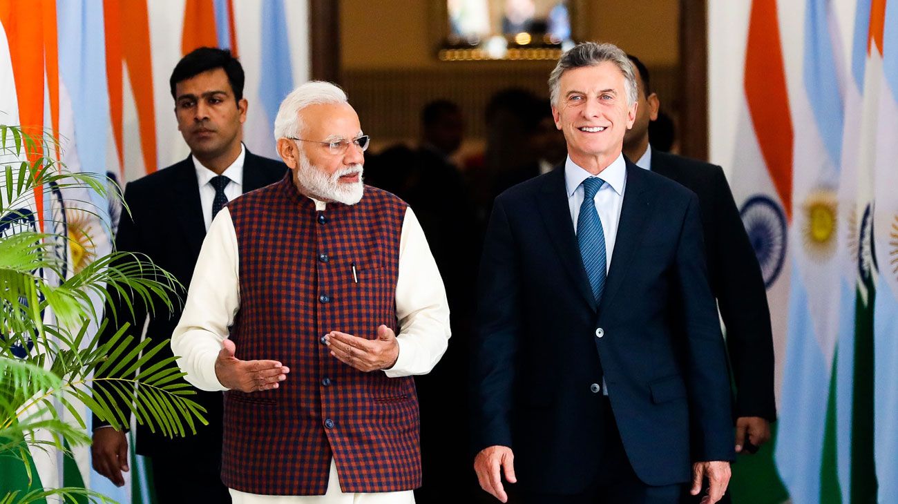 Mauricio Macri invitó al primer ministro de la India a invertir en Vaca Muerta