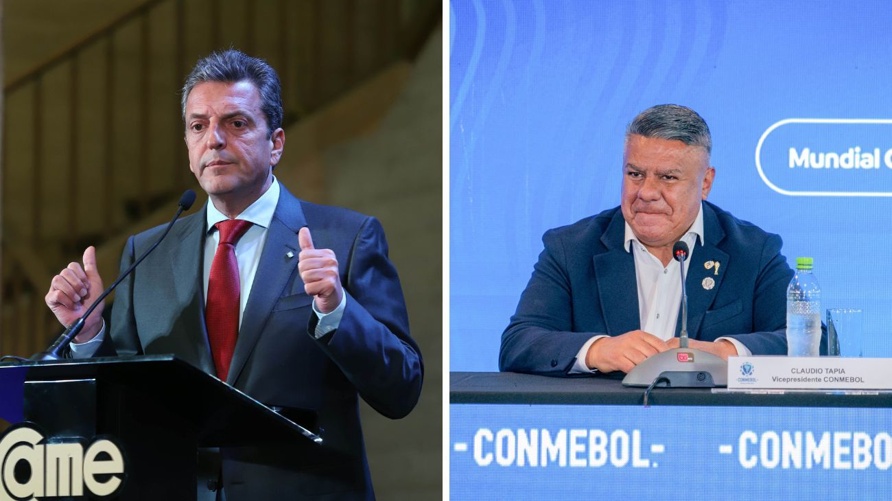 Massa y Tapia darán una conferencia sobre la participación de Argentina como sede del Mundial 2030