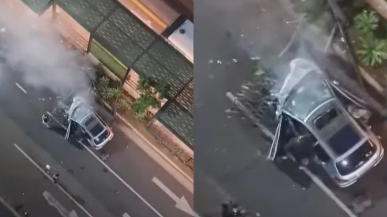 De contramano por el Metrobus: un conductor de 23 años casi provoca una tragedia en San Telmo
