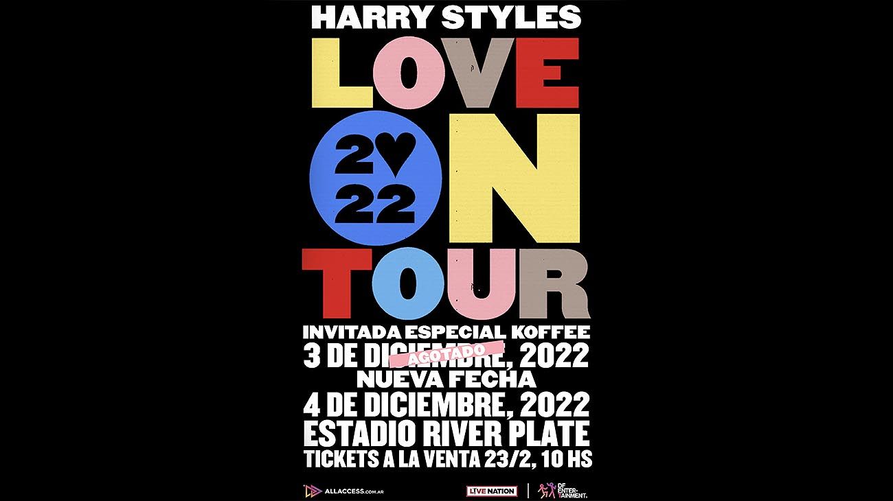 Harry Styles confirma una segunda fecha en Argentina