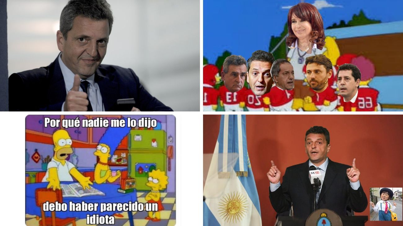 Una lluvia de memes inundó las redes tras la postulación de Sergio Massa