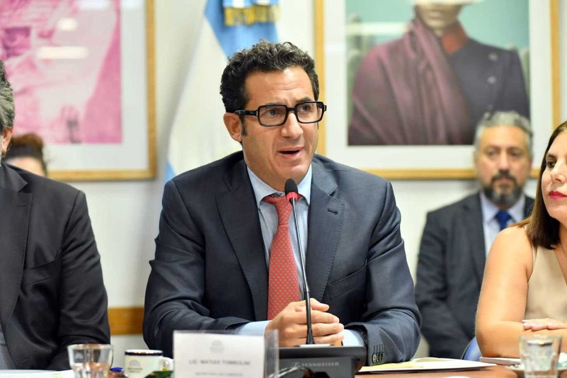 El secretario de Comercio, Matías Tombolini, expuso en Diputados