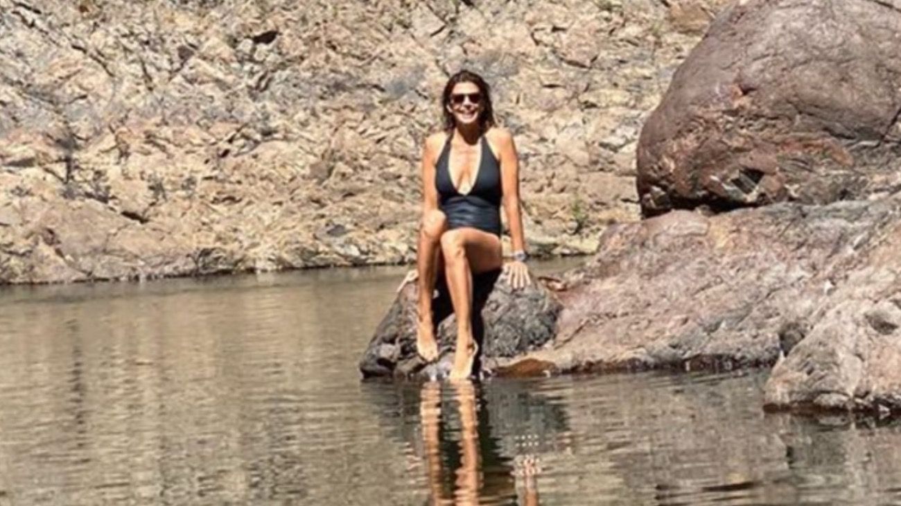 El "destape" de Juliana Awada en su escapada a la Patagonia