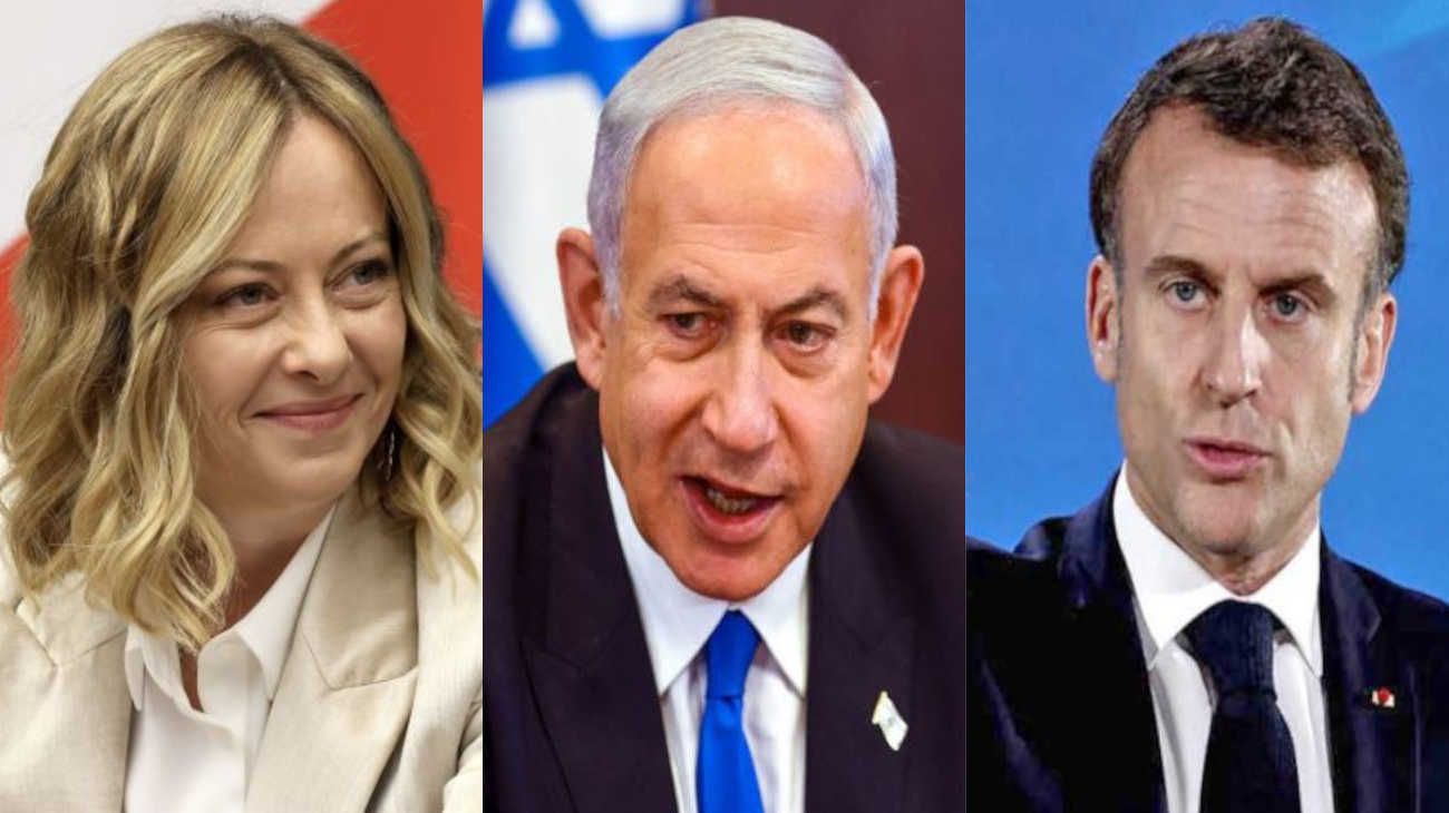 Meloni se sumó a Macron en la condena contra el accionar israelí en Gaza: "Injustificable"