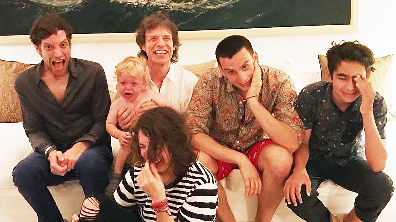 Mick Jagger íntimo: festejó 75 años con sus ocho hijos
