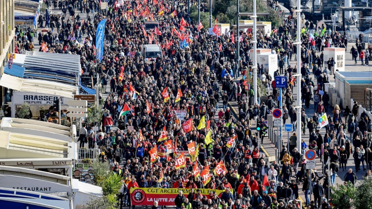 Francia inició otra ola de protestas por las jubilaciones