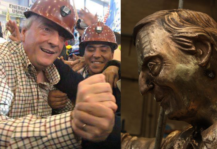 Néstor Kirchner también tendrá su estatua de bronce en Río Turbio